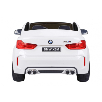 BMW X6M XXL dla 2 dzieci Biały SUV + Pilot + Ekoskóra